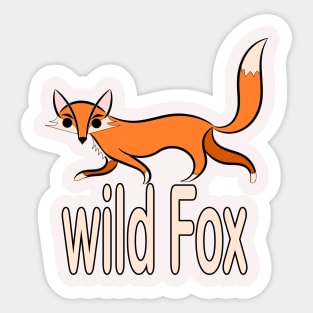 wild Fox Sticker